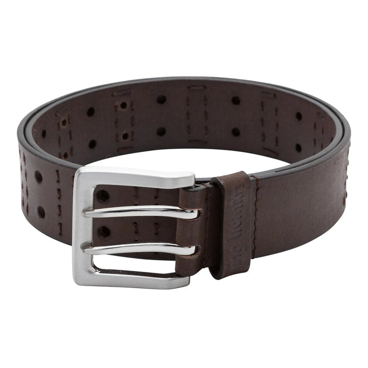 Brown Leather Men's Belt By Being Human Clothing