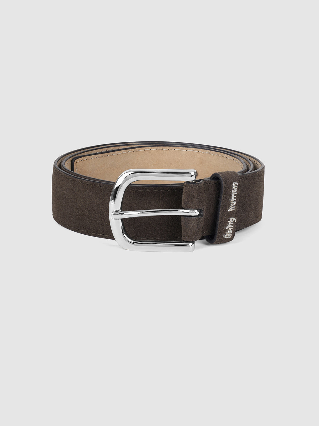 Brown Solid Buckle Pin Men's Belt by Being Human Clothing