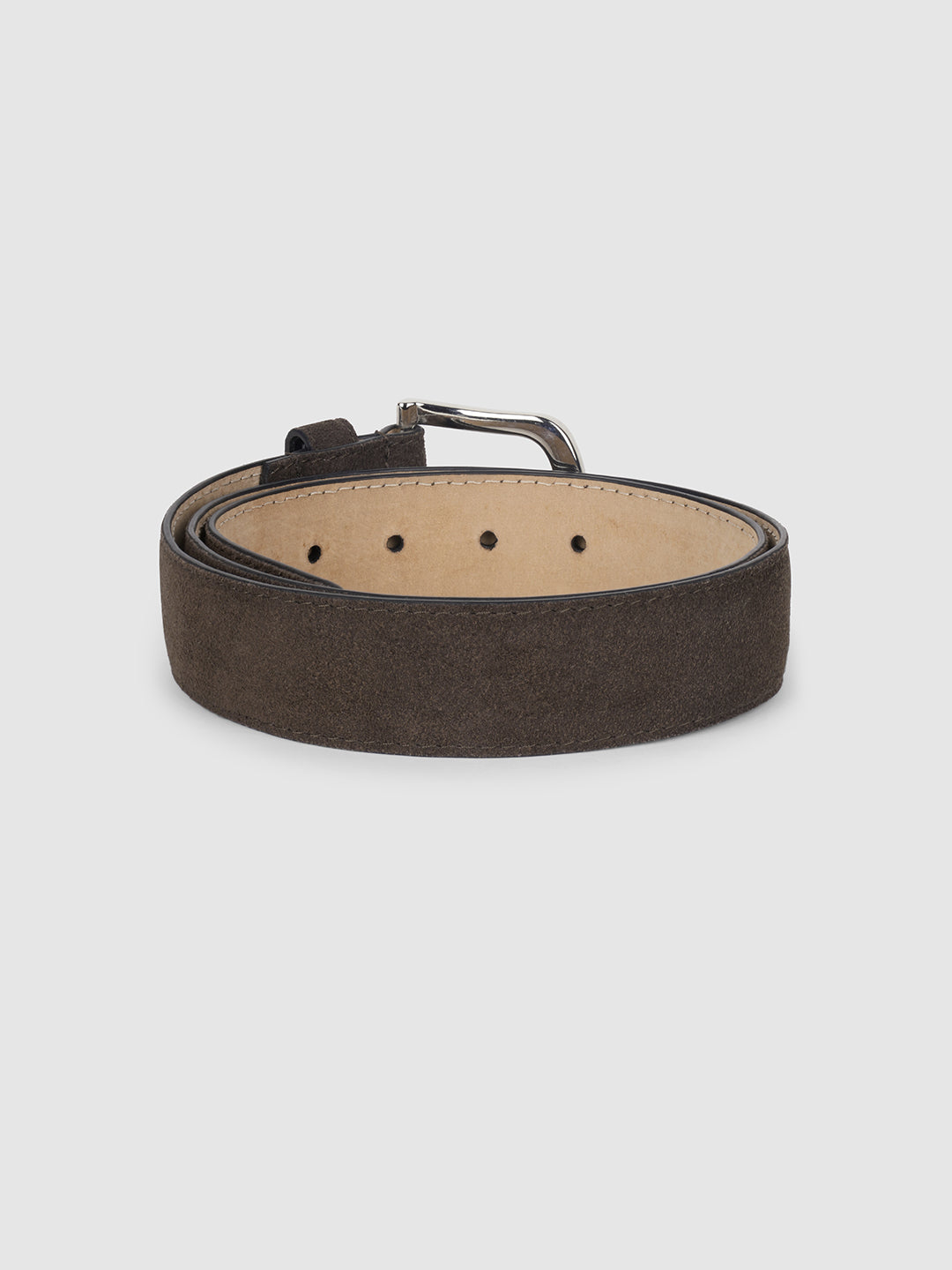 Brown Solid Buckle Pin Men's Belt by Being Human Clothing