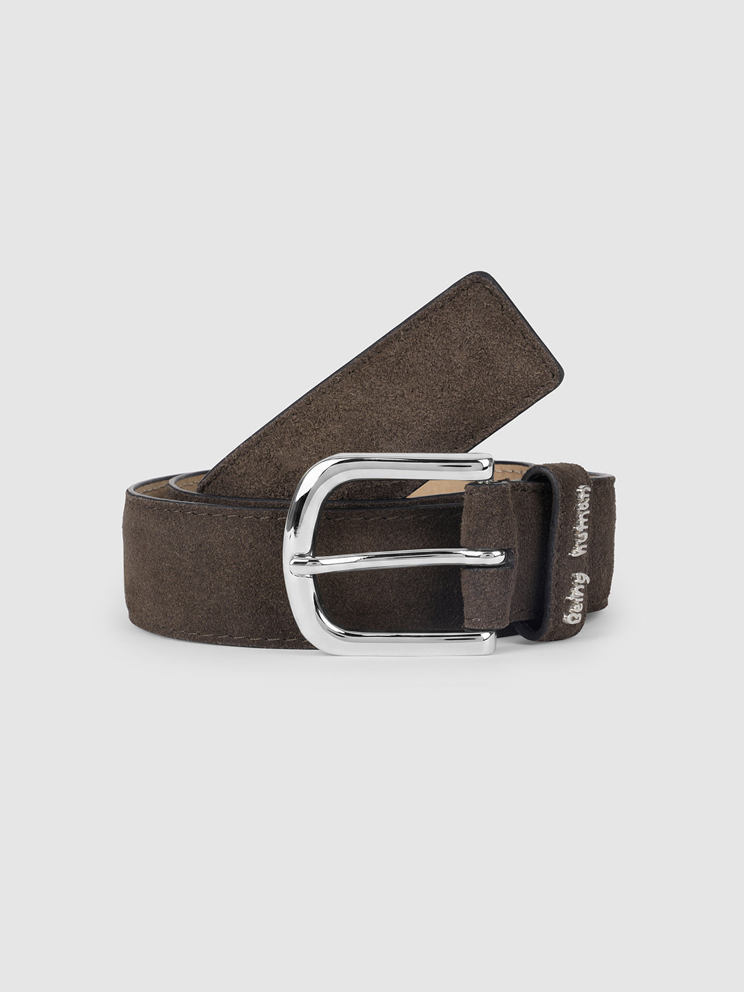 Brown Solid Buckle Pin Men's Belt by Being Human Clothing
