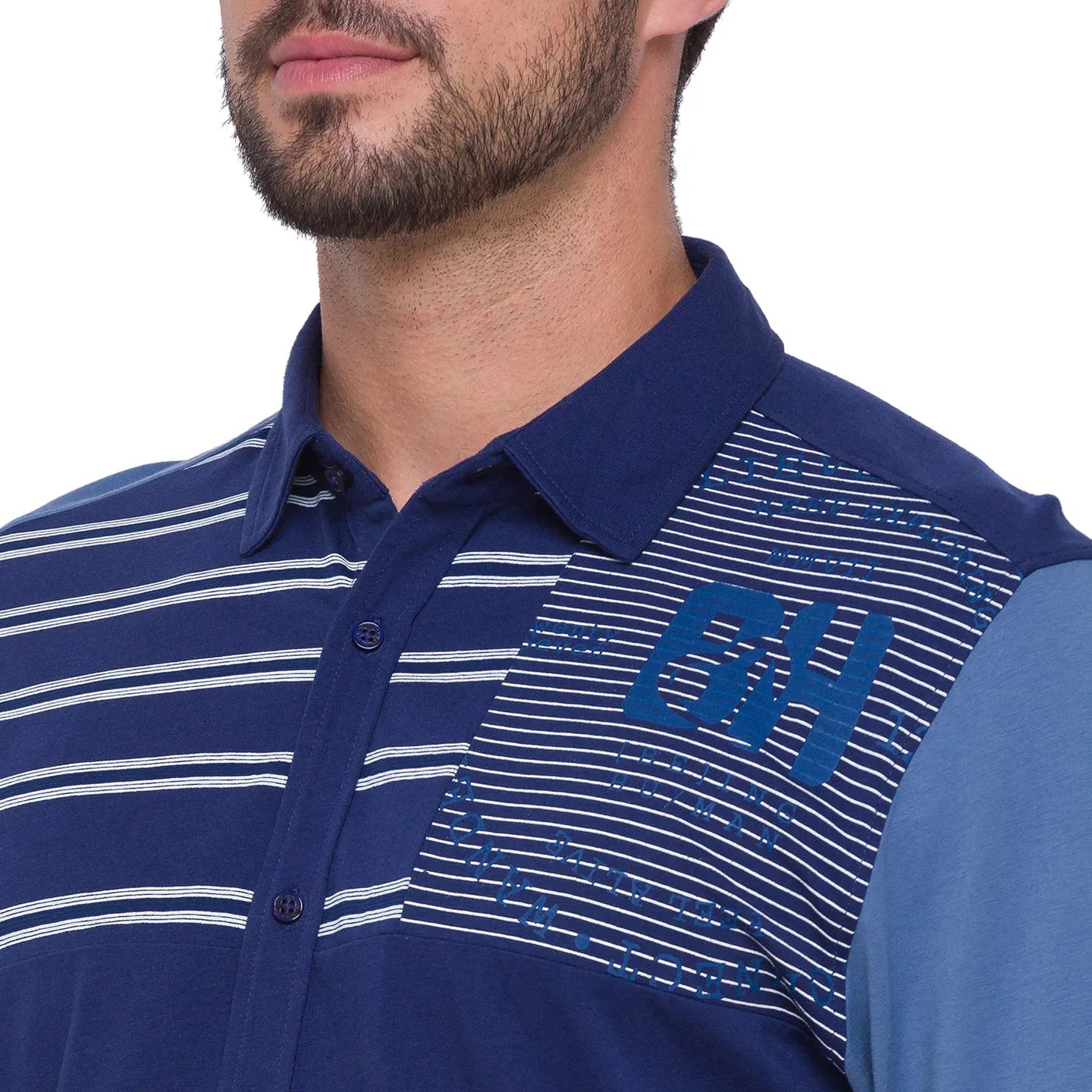 Being Human Clothing Men Slim Fit Collared Shirts-Navy