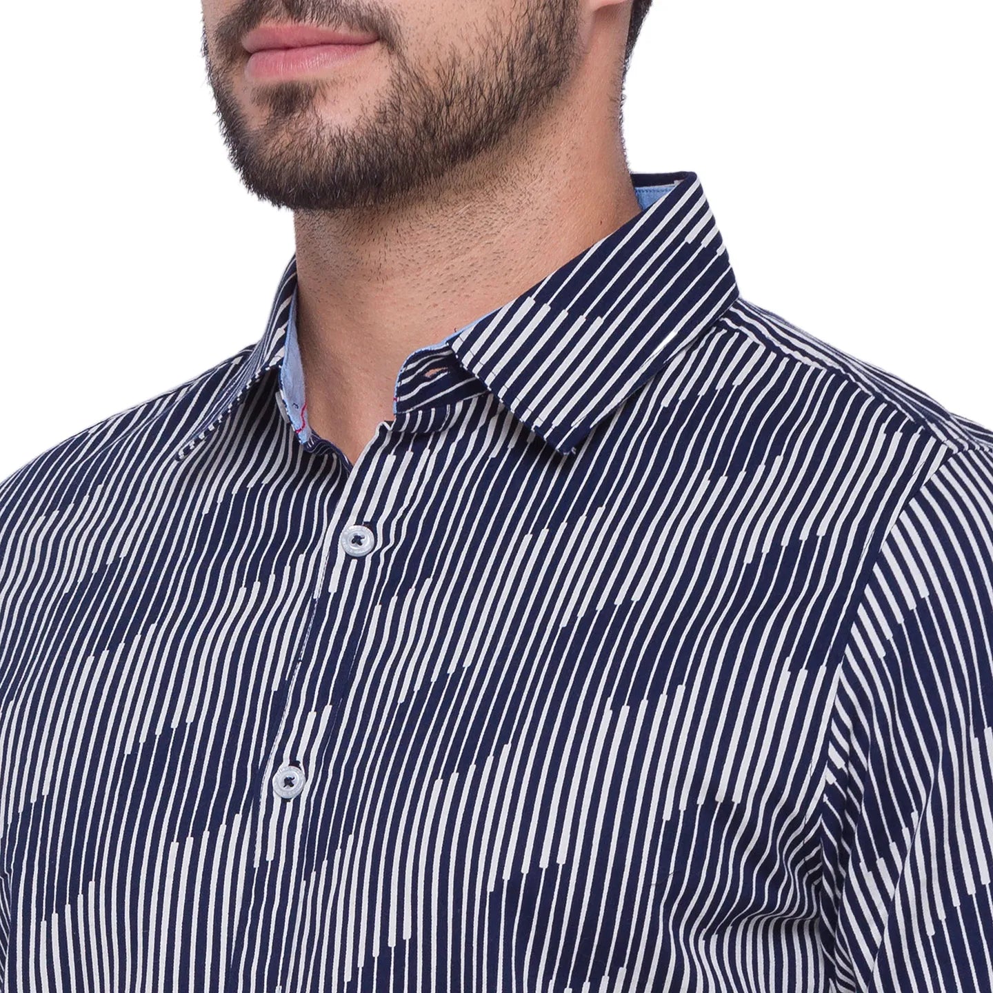 Being Human Clothing Men Slim Fit Collared Shirts-Navy
