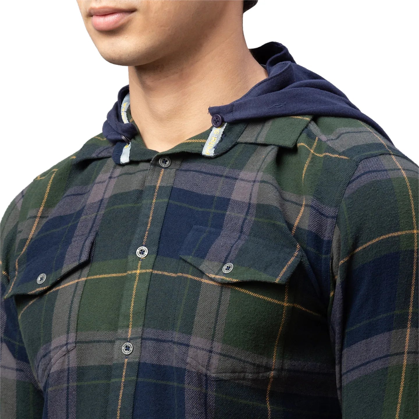 Being Human Clothing Men Slim Fit Collared Shirts-Navy