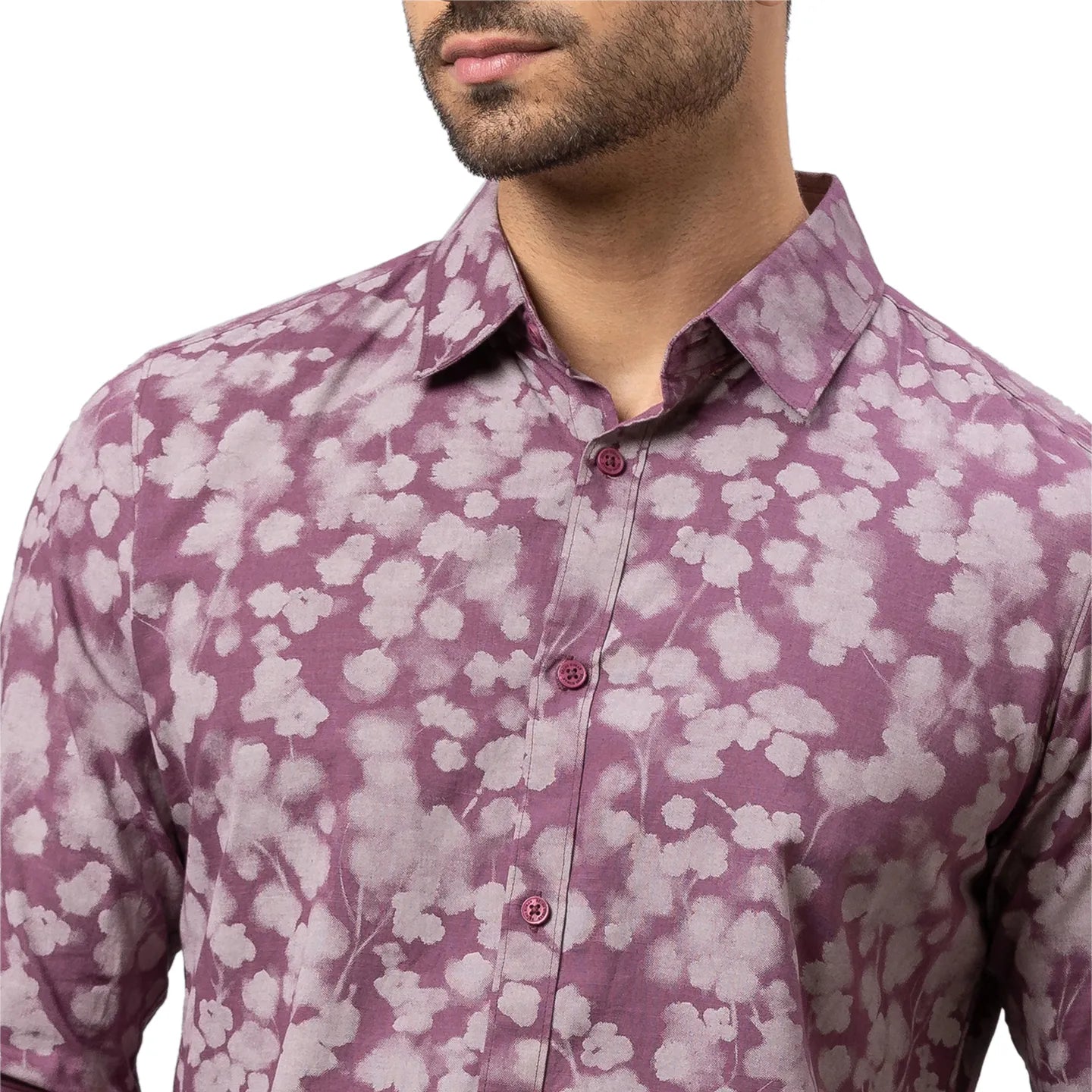 Being Human Clothing Men Slim Fit Collared Shirts-Fig