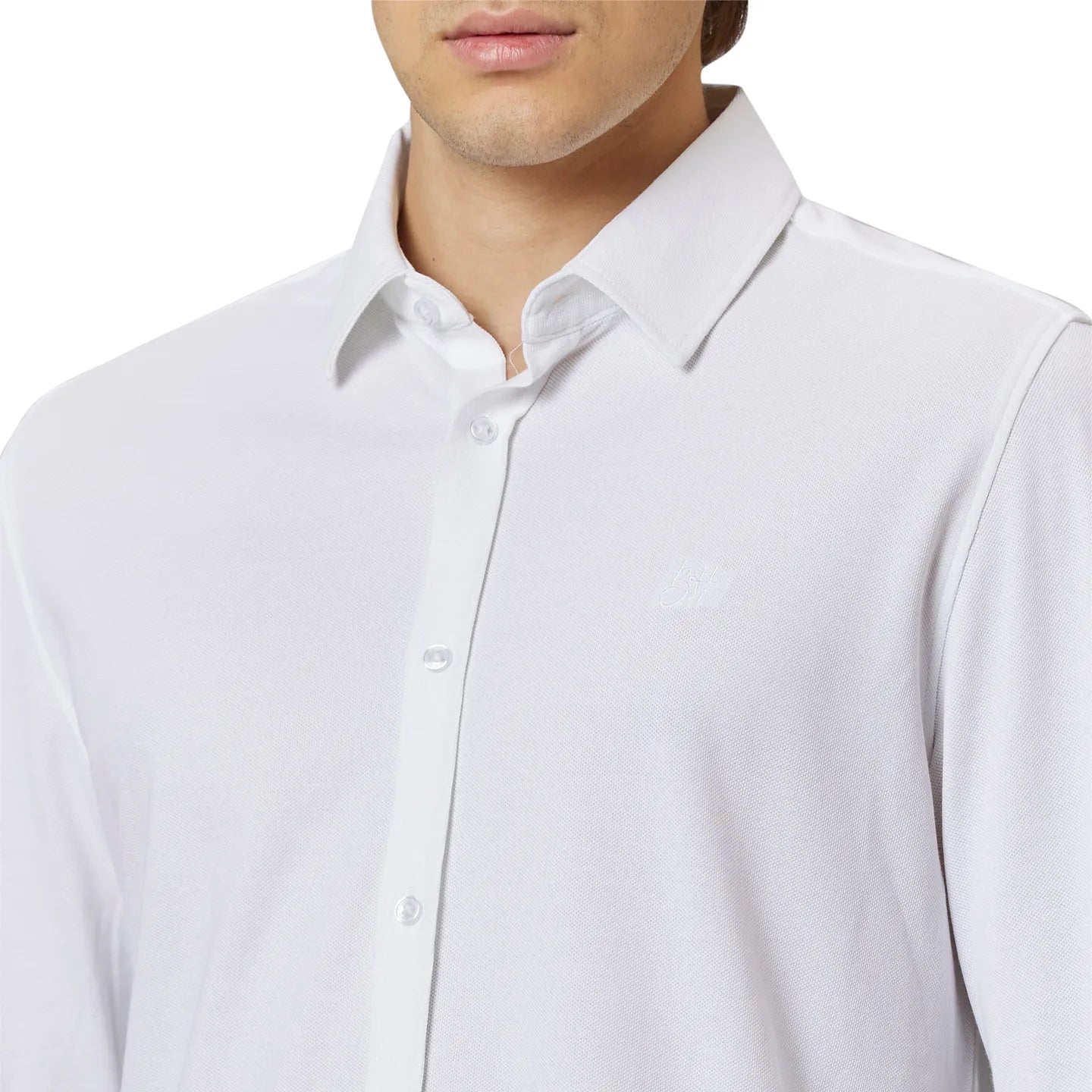 Being Human Clothing Men Slim Fit Collared Shirts-White
