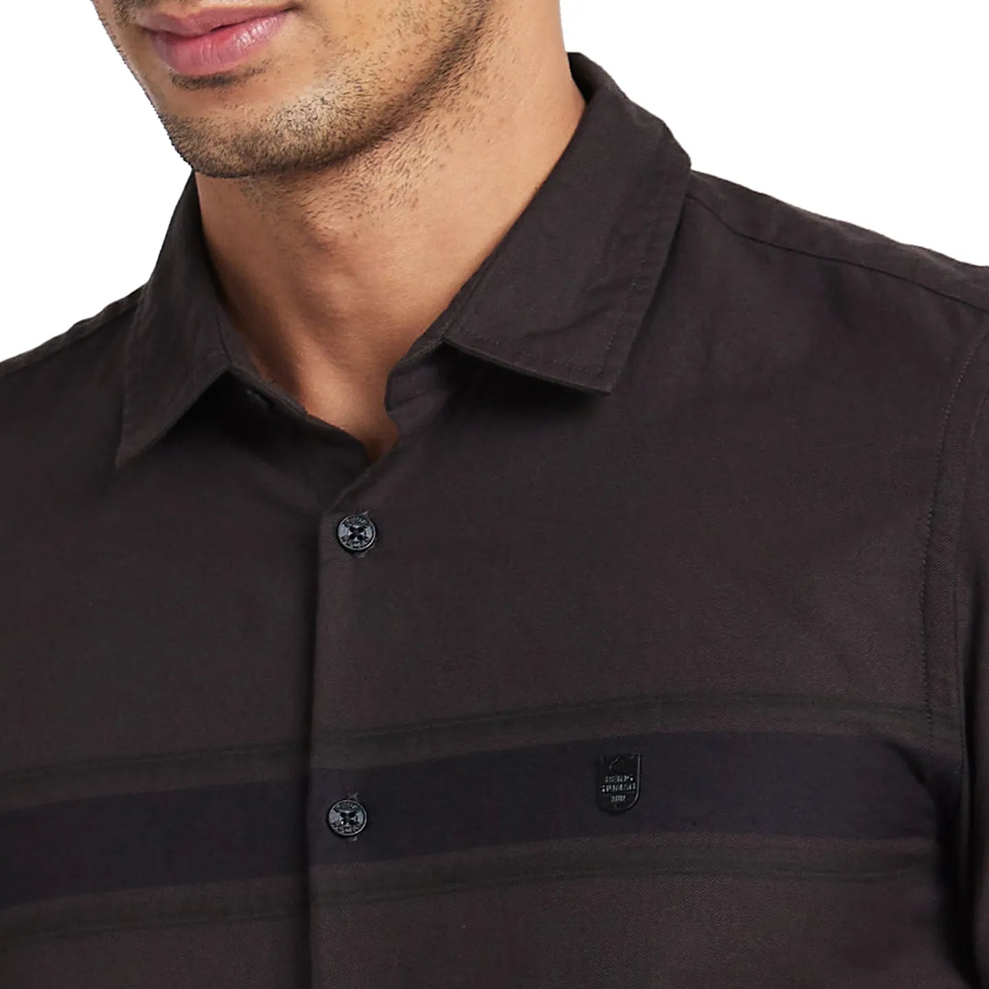 Being Human Clothing Men Slim Fit Shirts-Dk Chocolate
