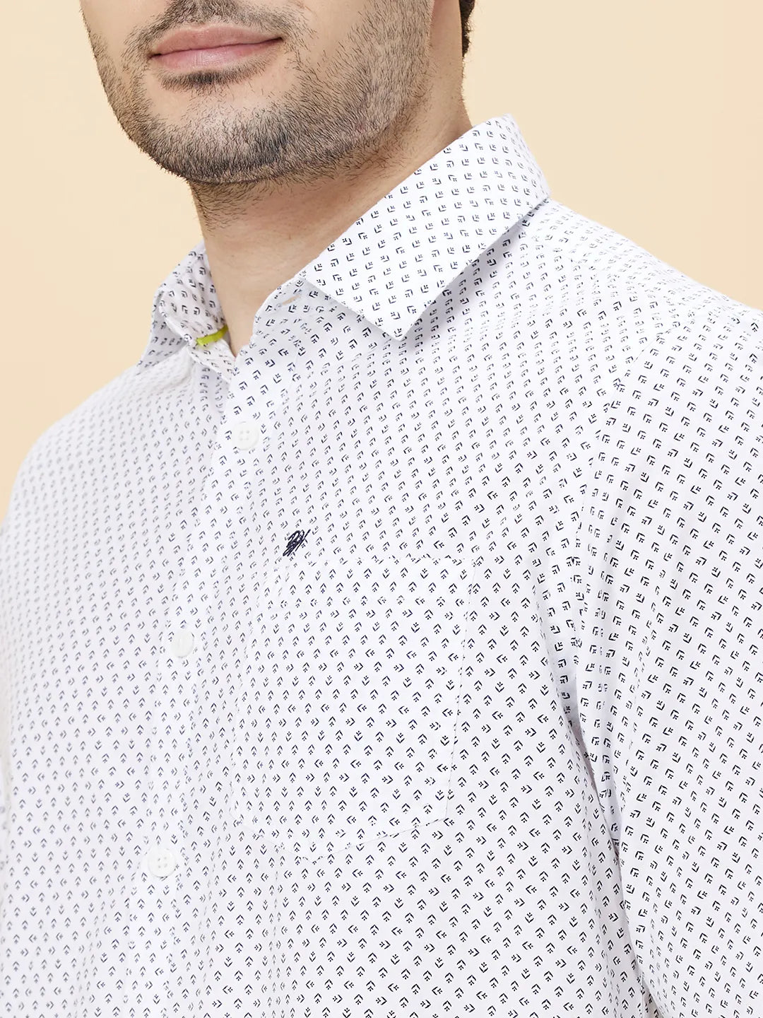 Navy Slim Fit Regular Collar Men's Shirt by Being Human Clothing