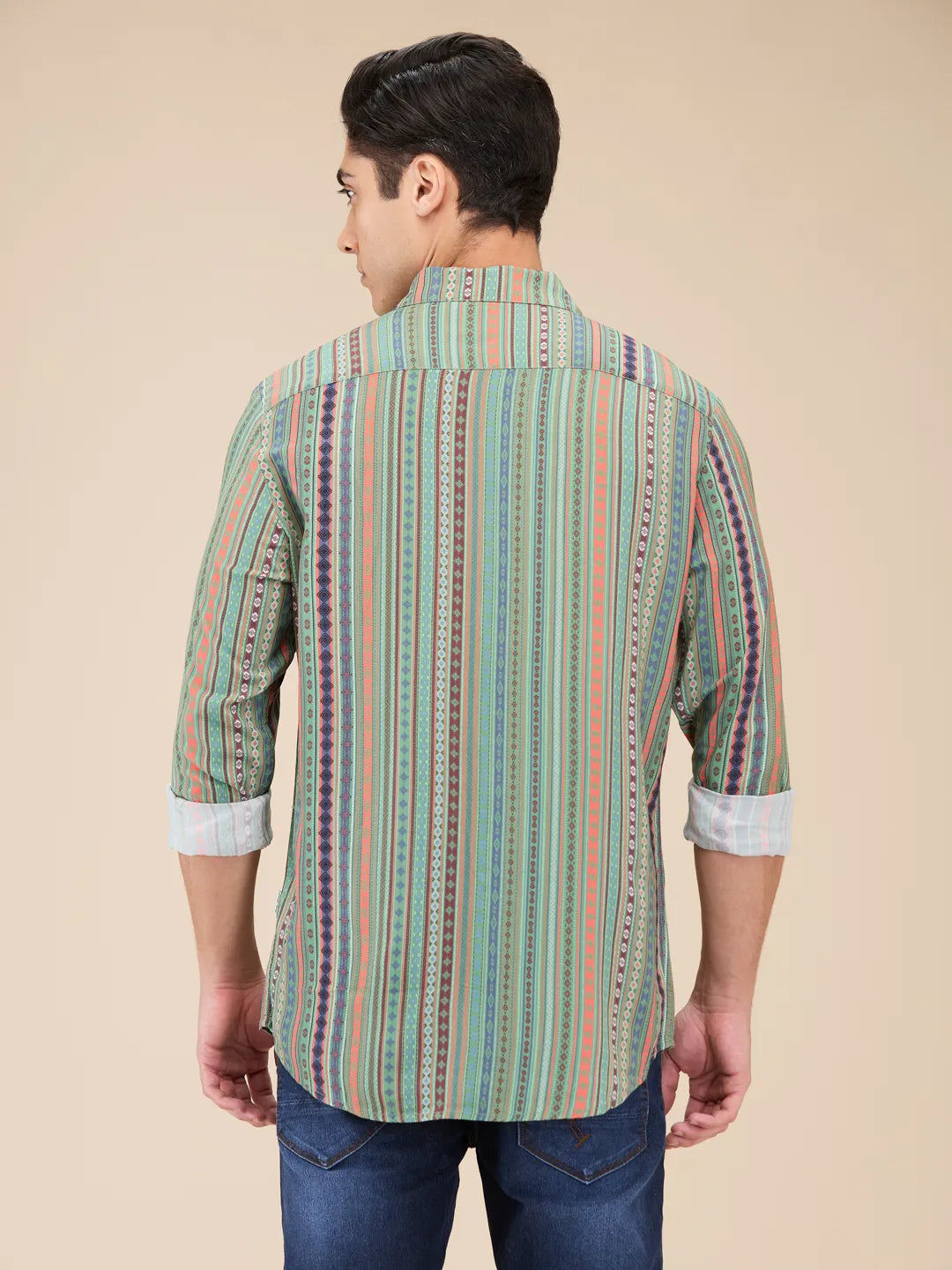 Mens-Top Shirts Fern Green by Being Human Clothing