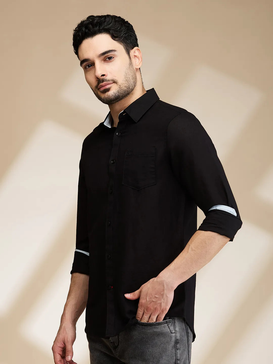 Being Human Clothing Mens-Top Shirts Black