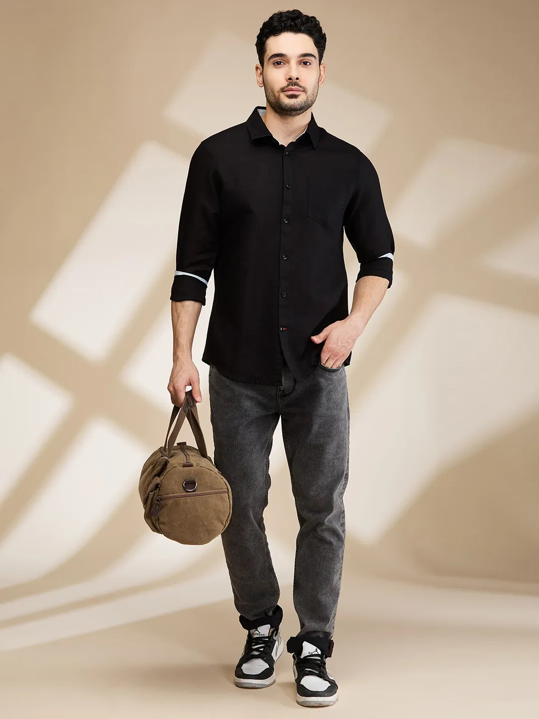 Being Human Clothing Mens-Top Shirts Black