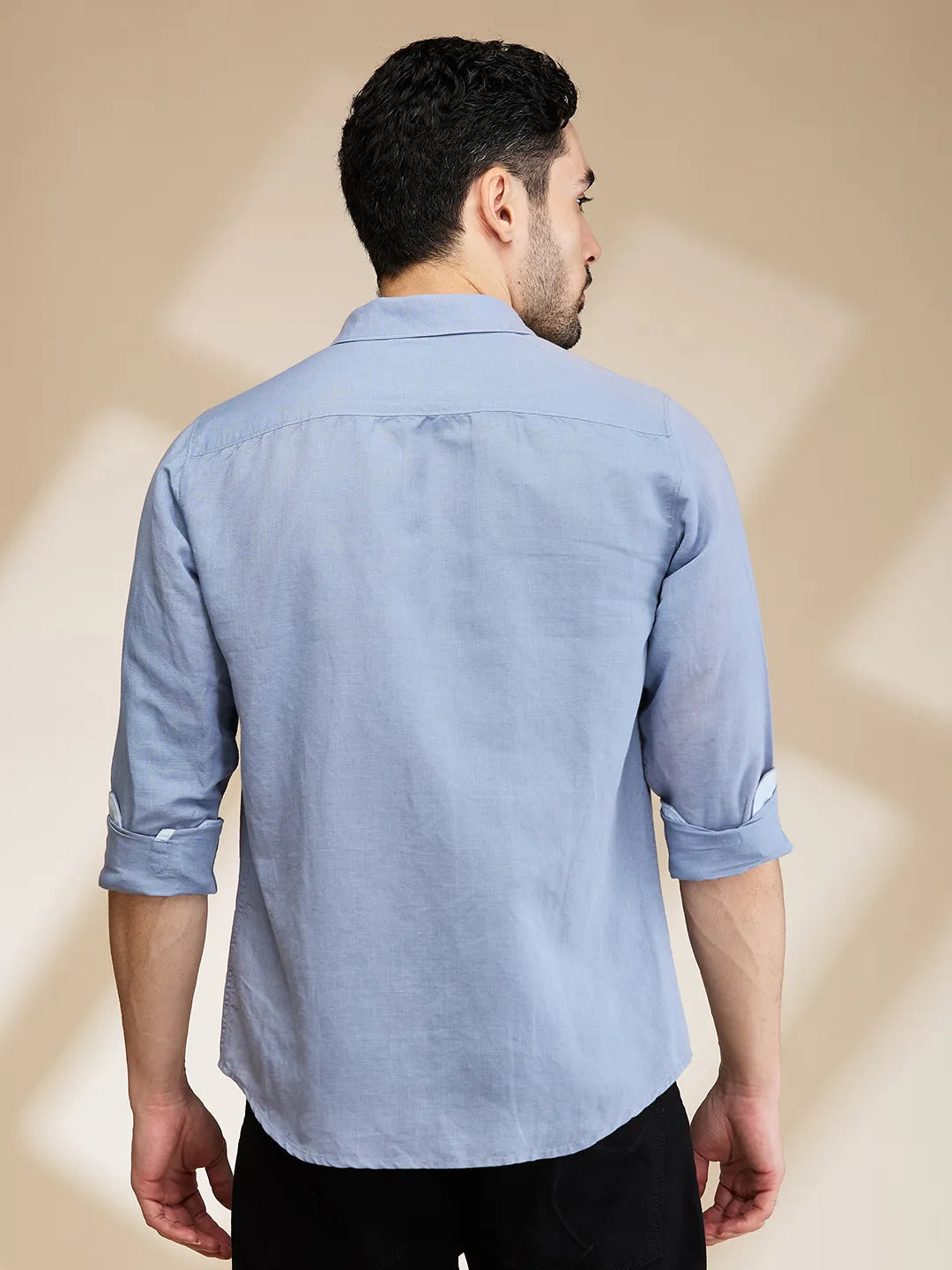 Mens-Top Shirts Grey by Being Human Clothing
