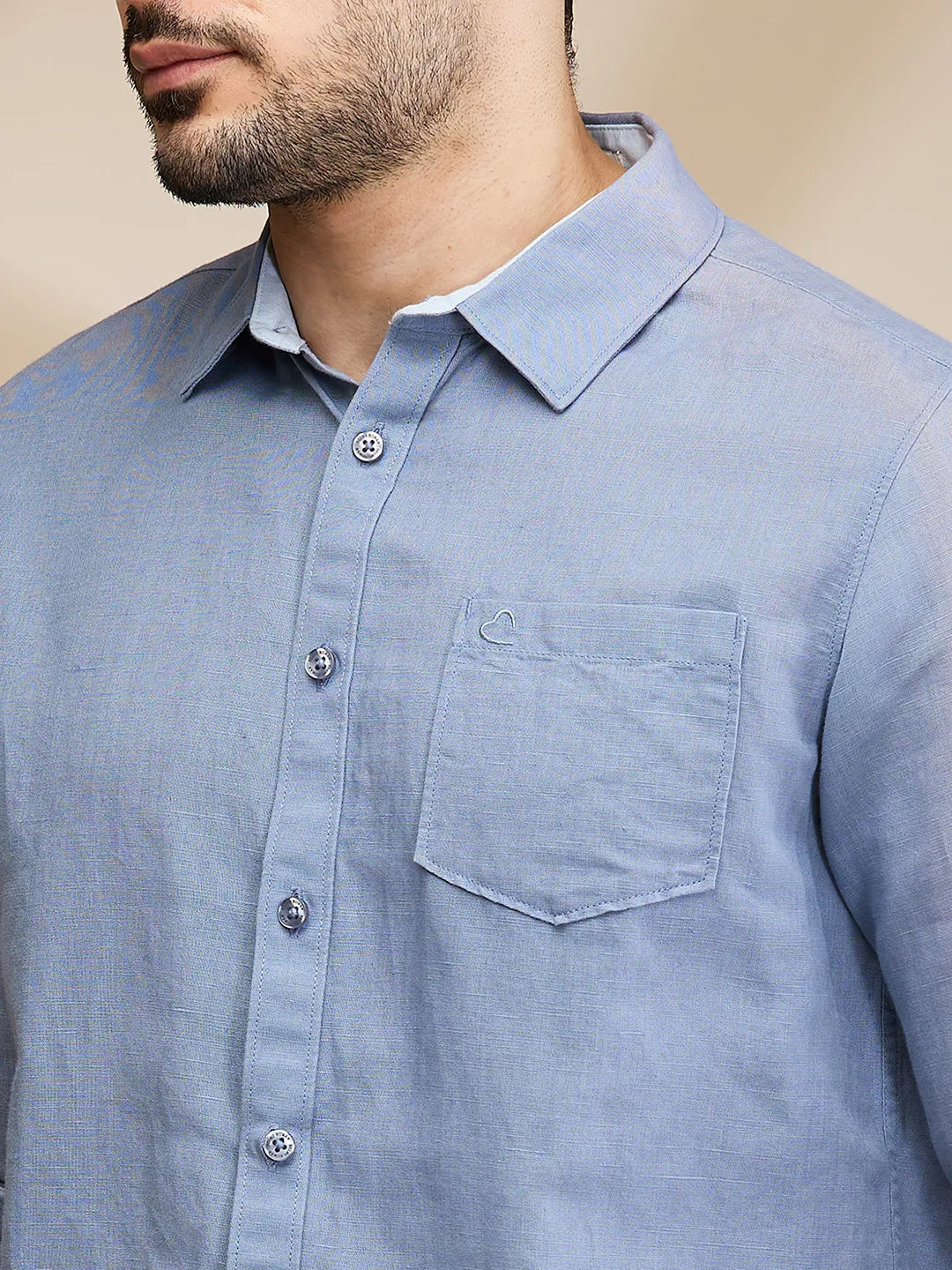 Mens-Top Shirts Grey by Being Human Clothing