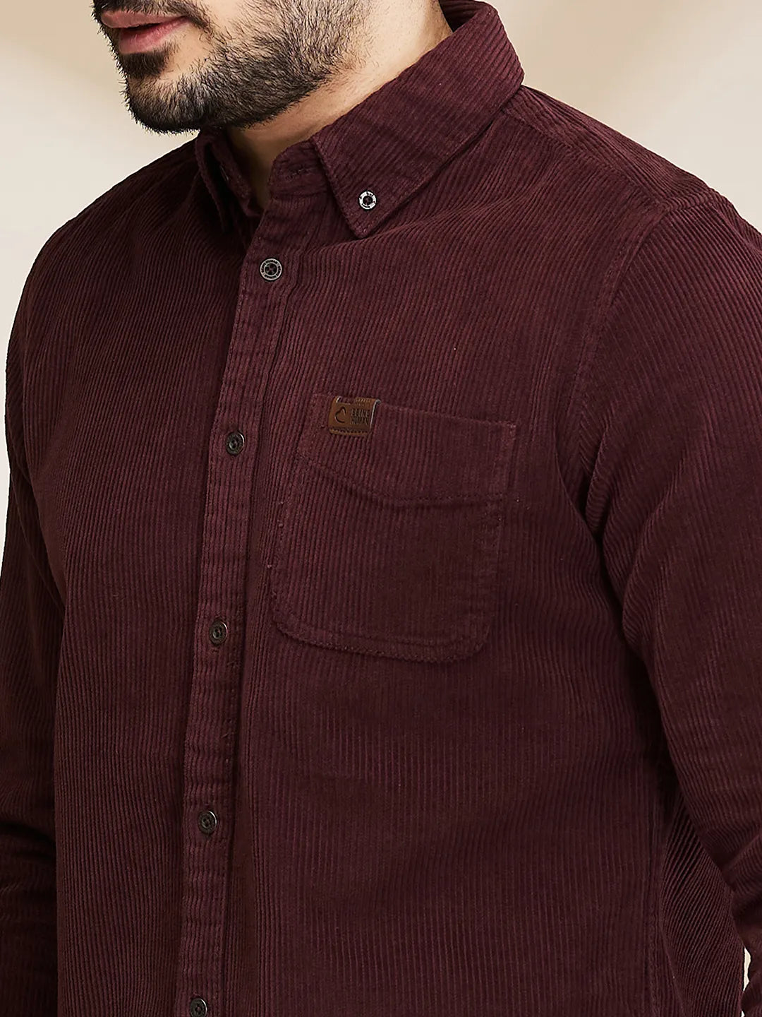 Being Human Clothing Mens-Top Shirts Maroon
