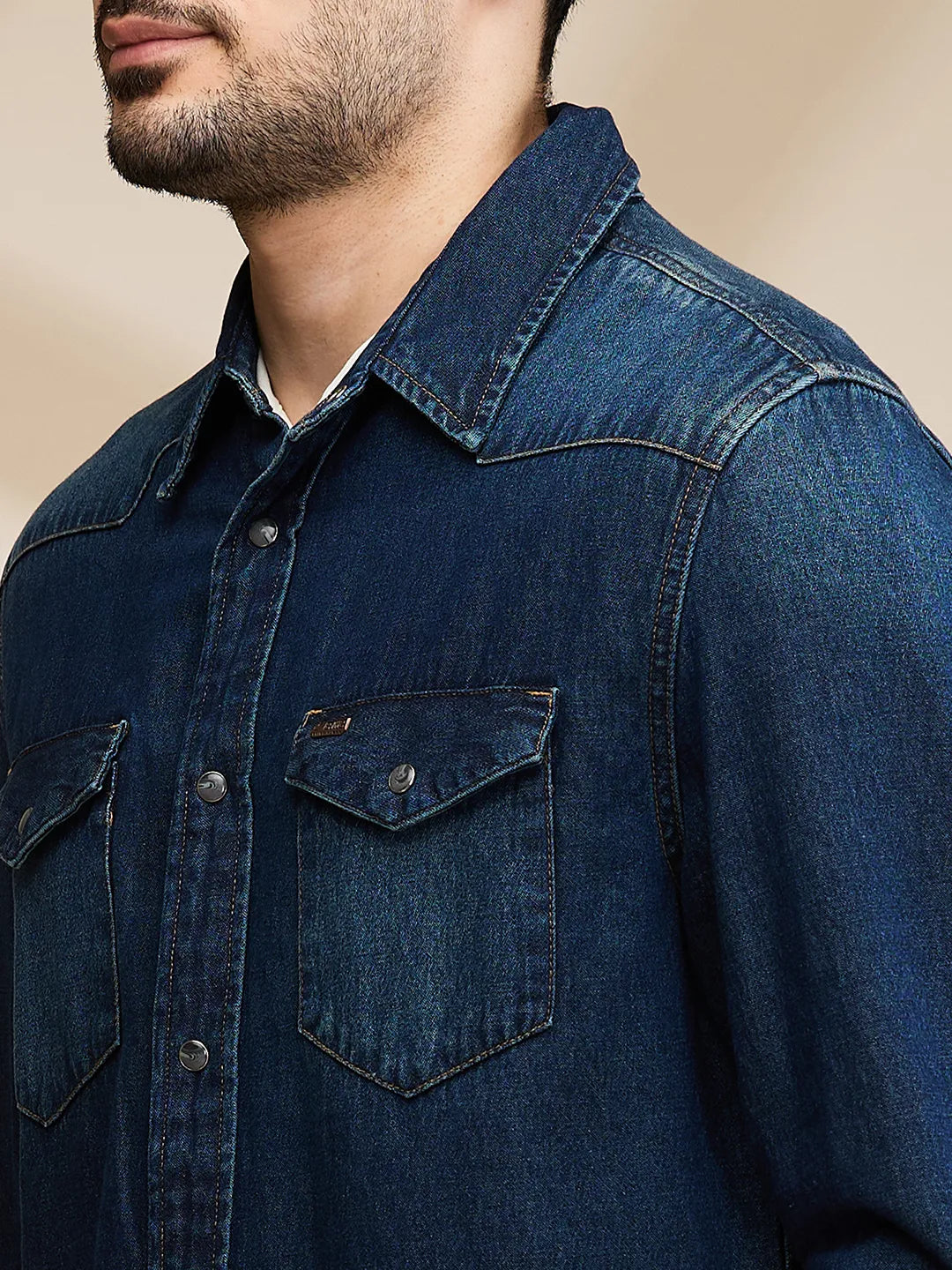 Being Human Clothing Mens-Top Shirts Dark Blue