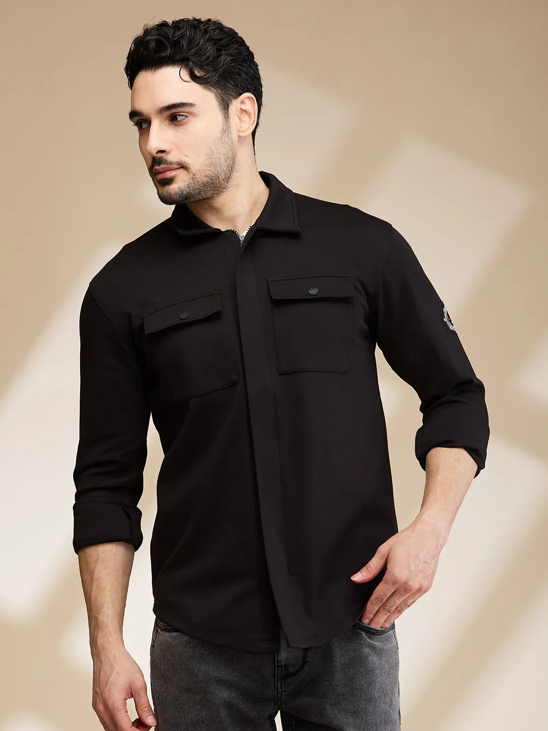 Being Human Clothing Mens-Top Shirts Black