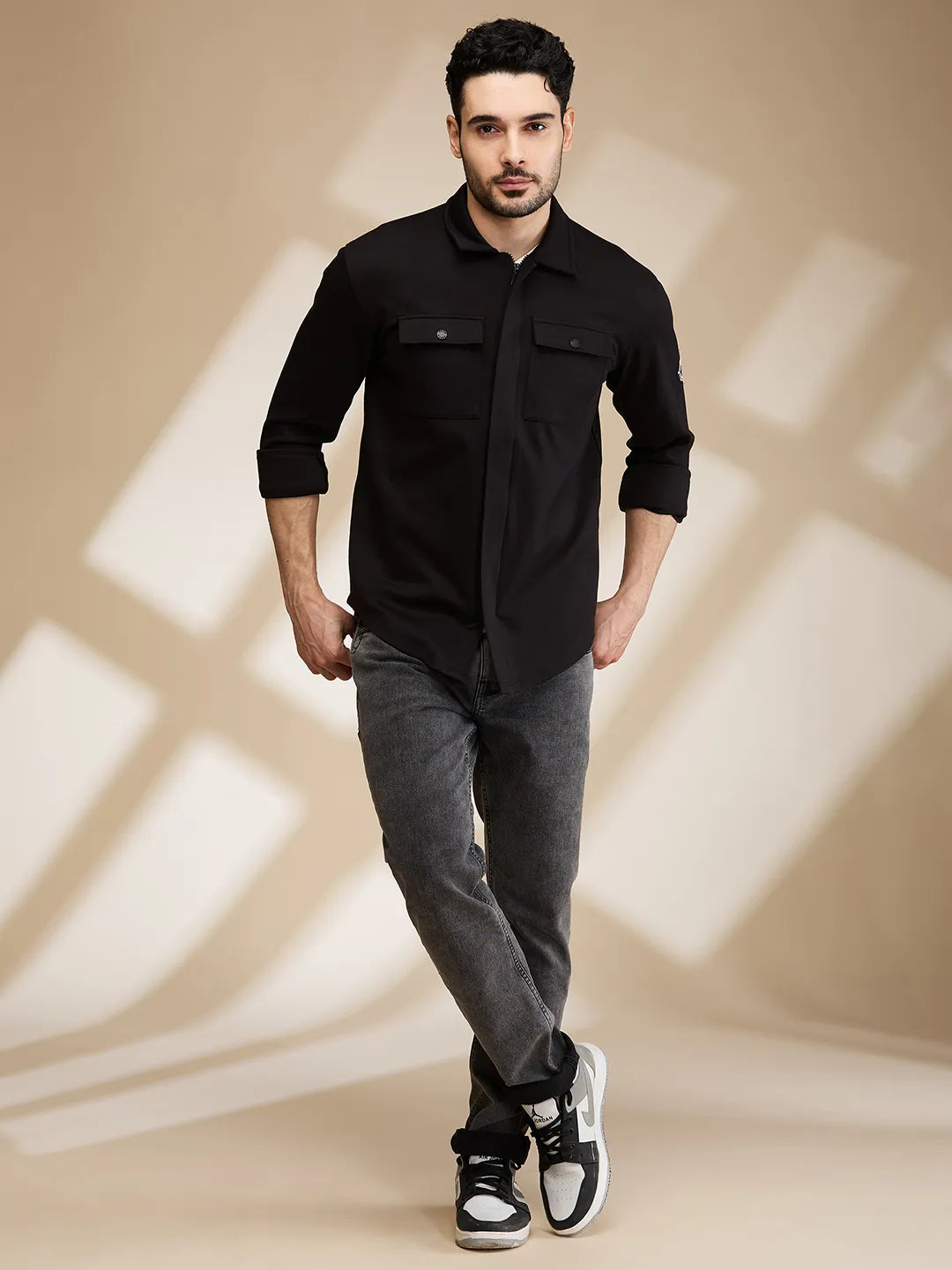 Being Human Clothing Mens-Top Shirts Black