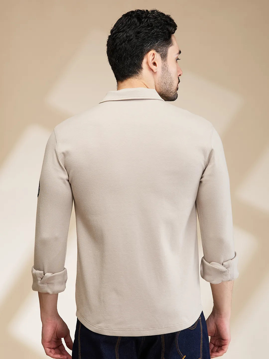 Being Human Clothing Mens-Top Shirts Cement