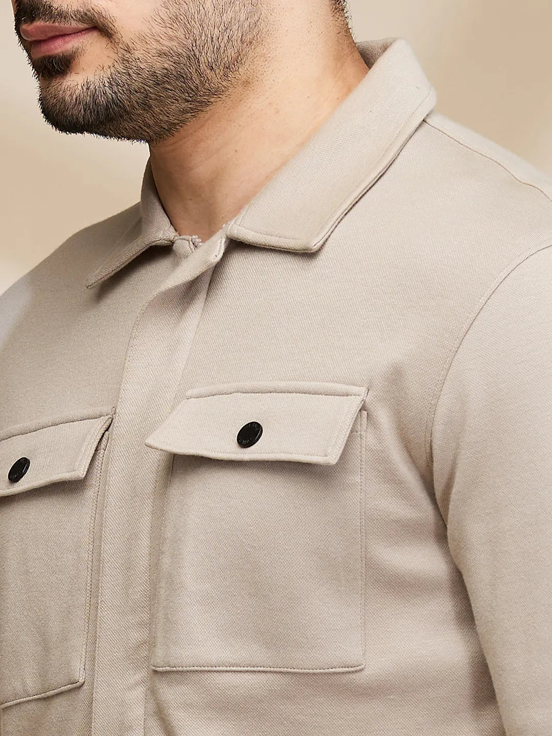 Being Human Clothing Mens-Top Shirts Cement