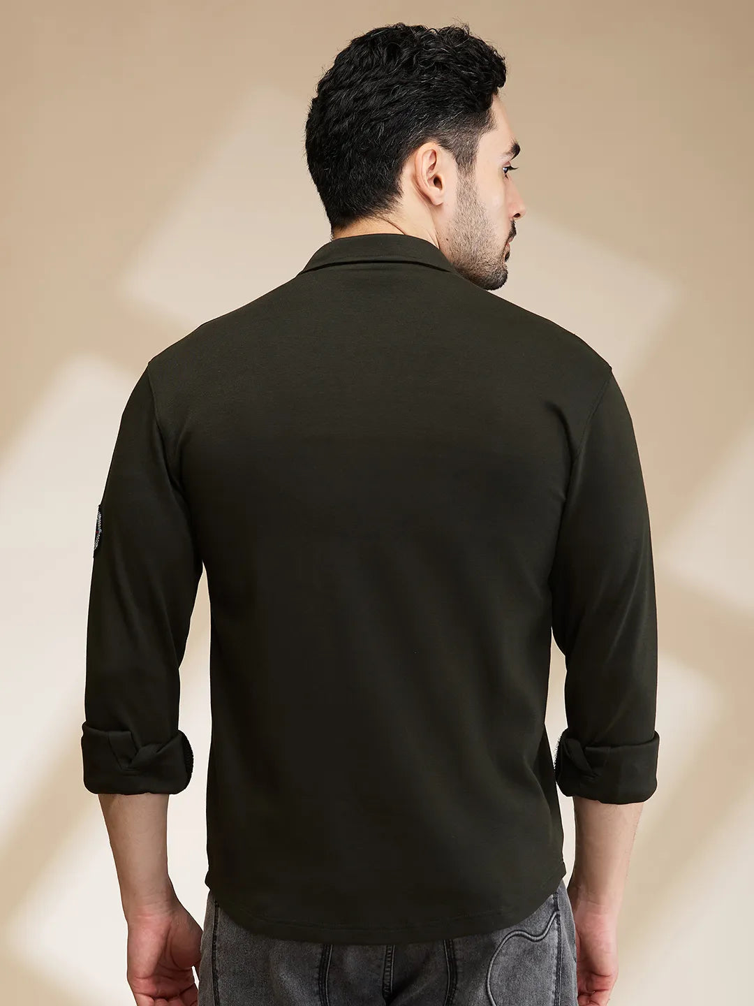 Being Human Clothing Mens-Top Shirts Olive