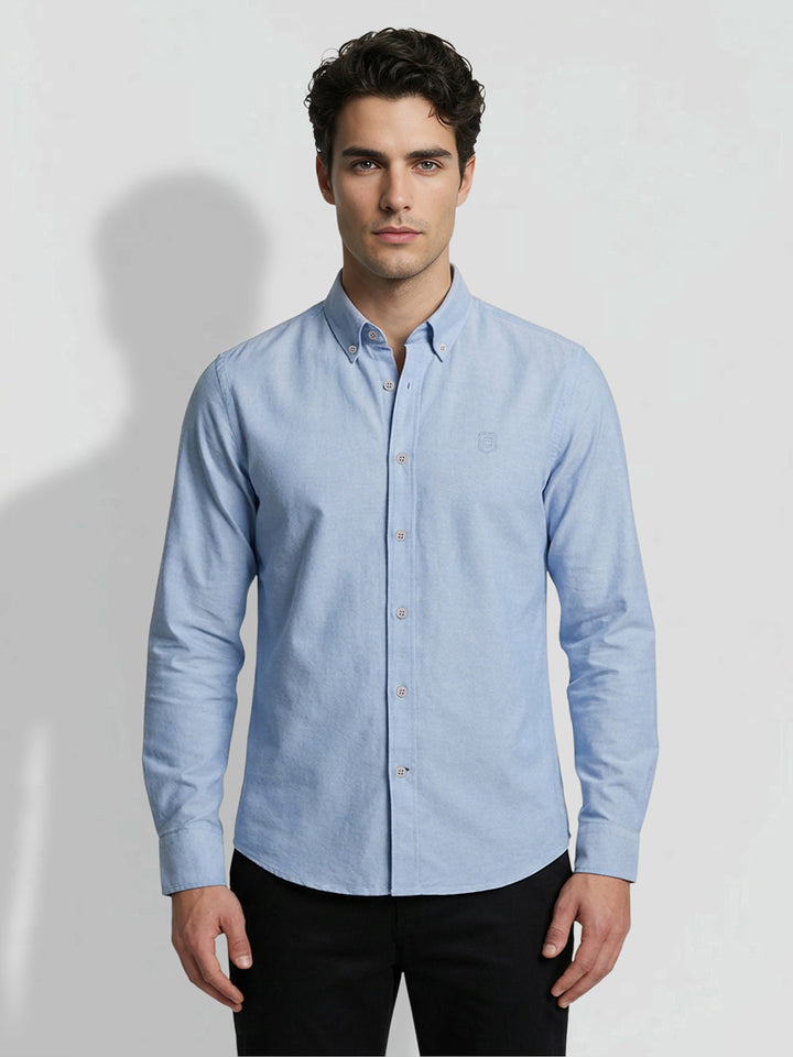 Light Blue Moderno fit Men's  Casual Shirt