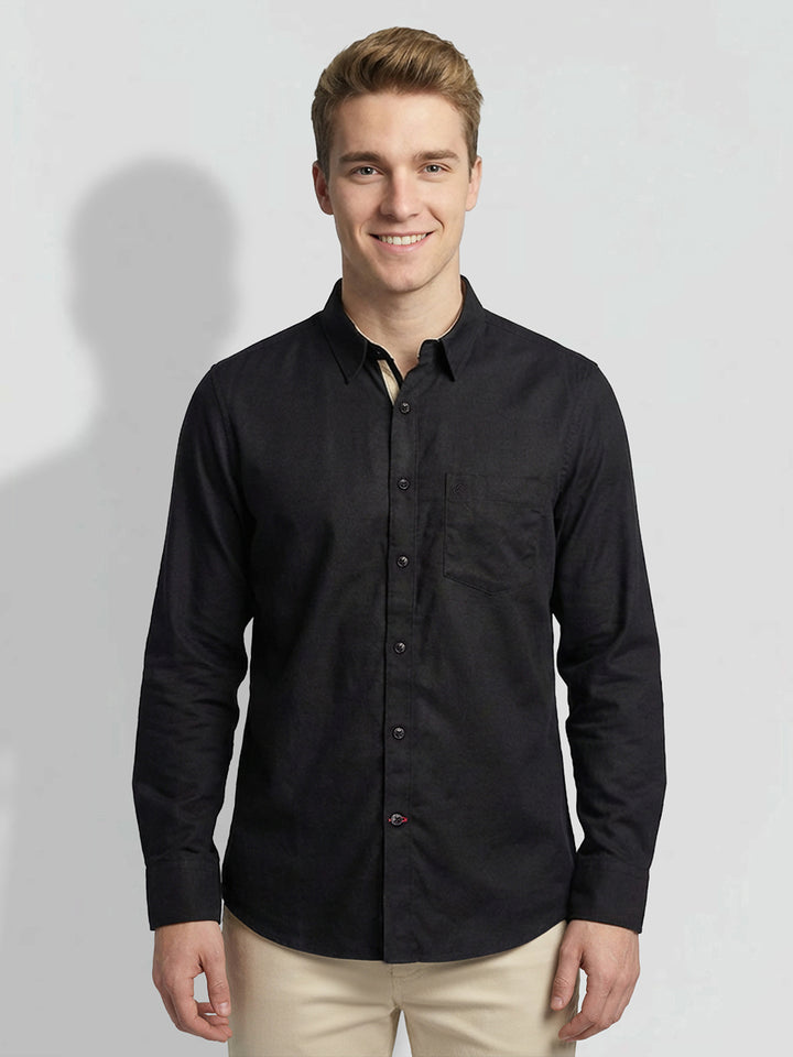 Black Moderno Fit Men's Shirt