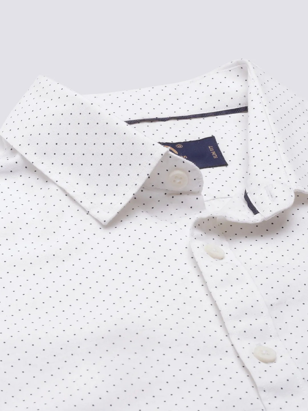 White Slim Fit Regular Collar Men's Shirt by Being Human Clothing