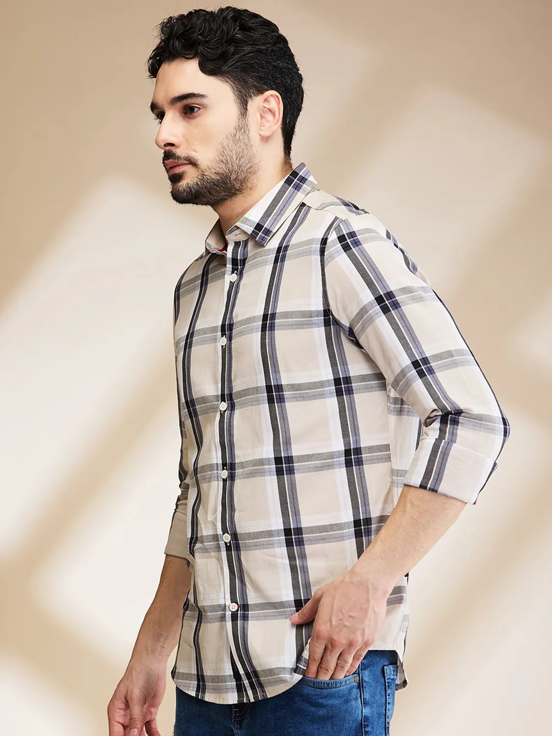 Being Human Clothing Mens-Top Shirts Beige