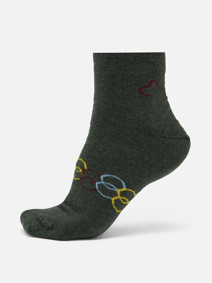 Grey Cotton Blend Men's Socks by Being Human Clothing