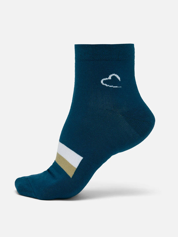 Blue Cotton Blend Men's Socks by Being Human Clothing
