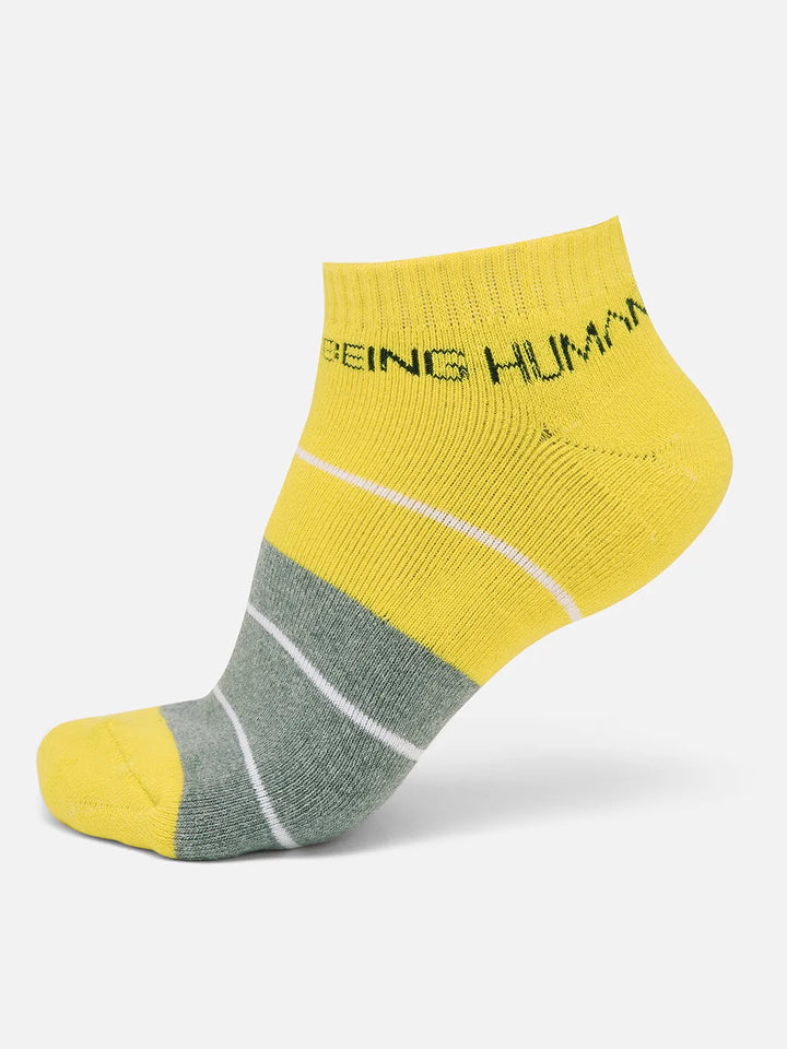 Yellow Cotton Men's Socks by Being Human Clothing