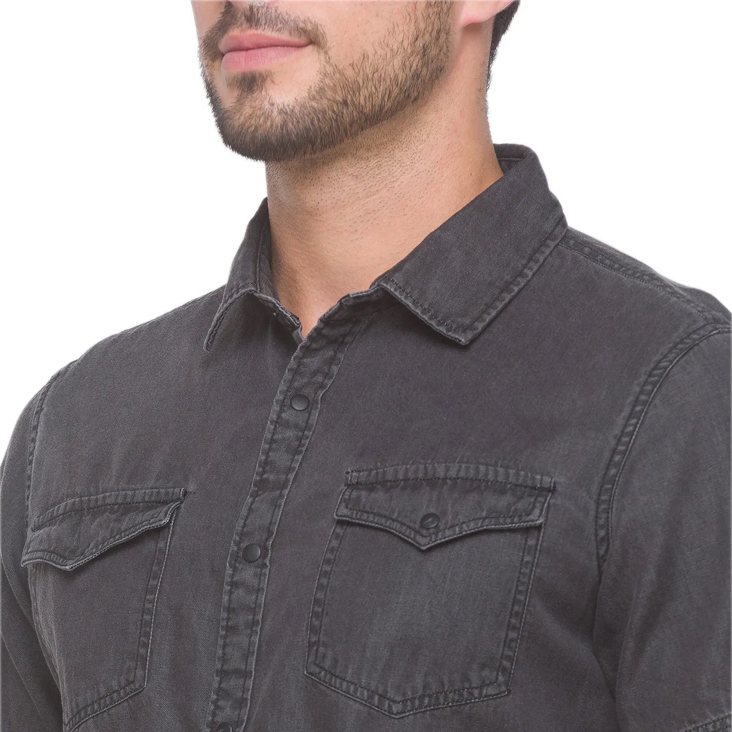 Being Human Clothing Men Slim Fit Collared Shirts-Grey