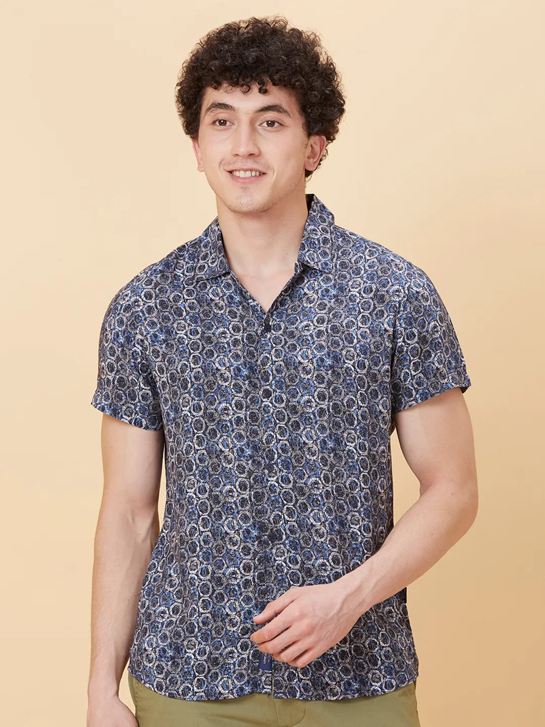 White Slim Fit Regular Collar Men's Shirt by Being Human Clothing