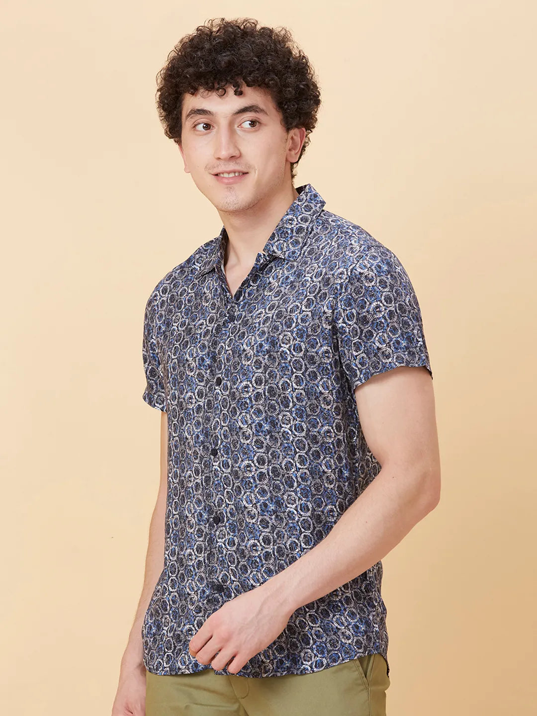 White Slim Fit Regular Collar Men's Shirt by Being Human Clothing