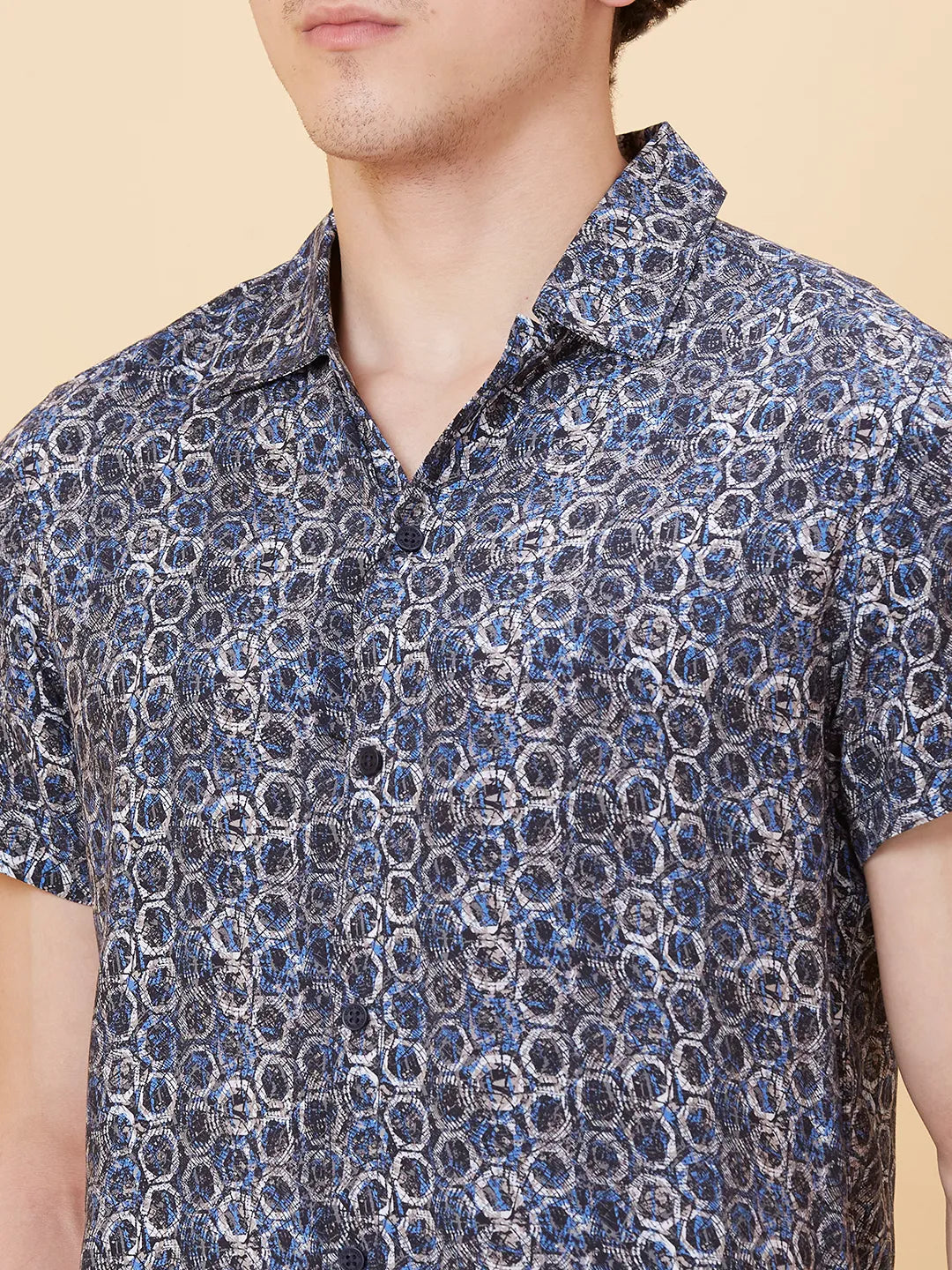 White Slim Fit Regular Collar Men's Shirt by Being Human Clothing