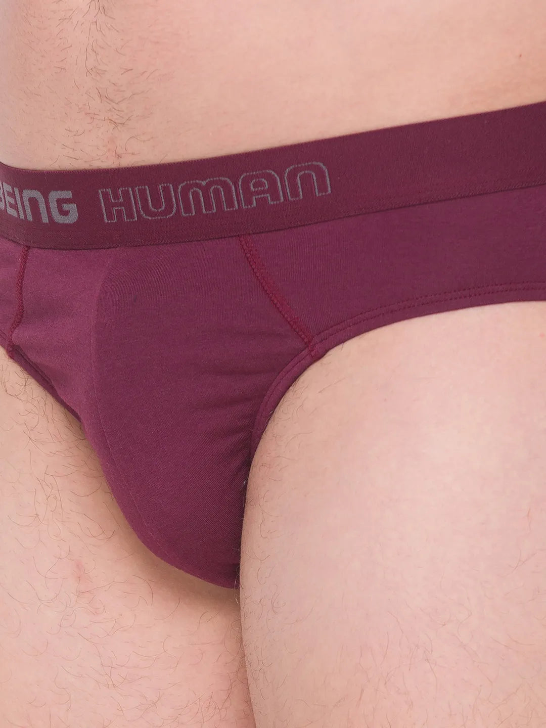 Blue Regular Fit Cotton Men's Brief by Being Human Clothing