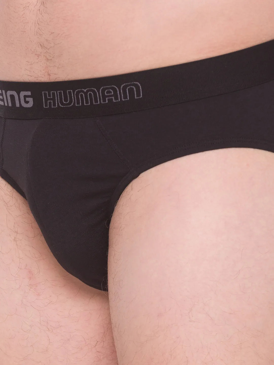 White Regular Fit Cotton Men's Brief by Being Human Clothing