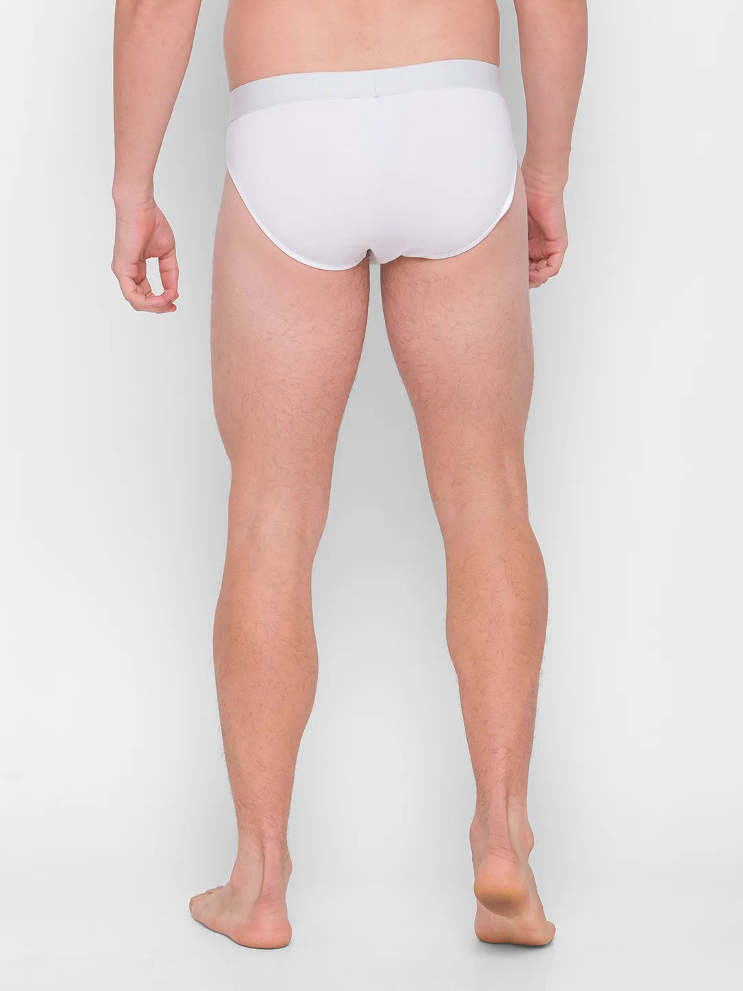 White Regular Fit Cotton Men's Brief by Being Human Clothing