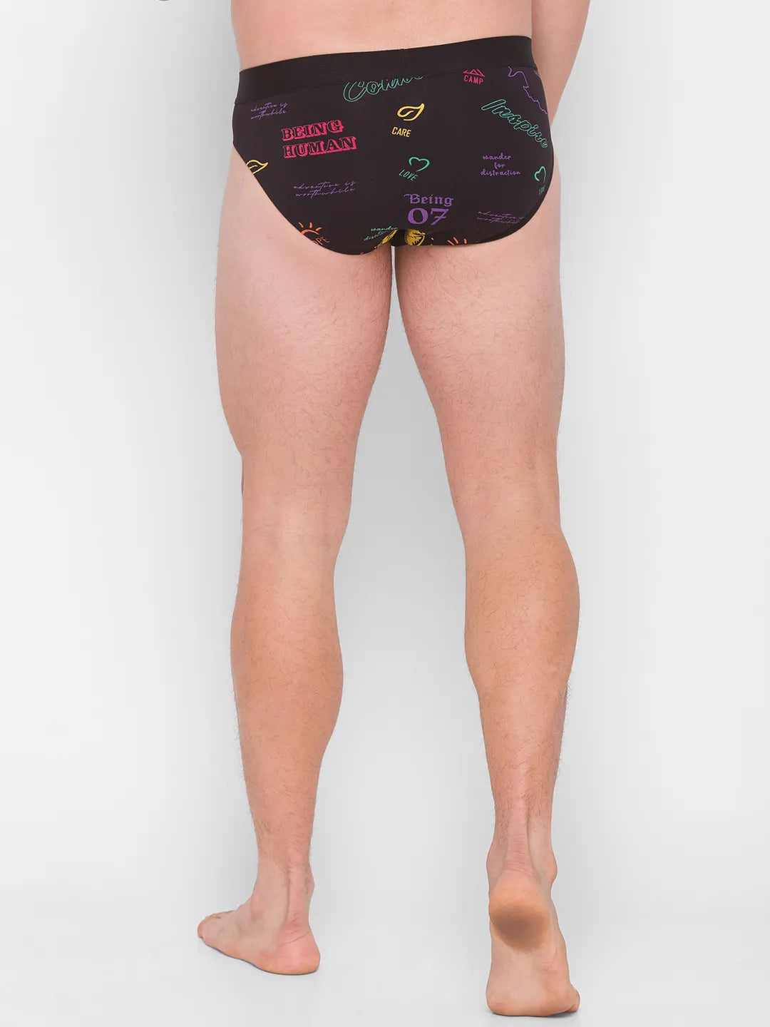 White Regular Fit Cotton Men's Brief by Being Human Clothing