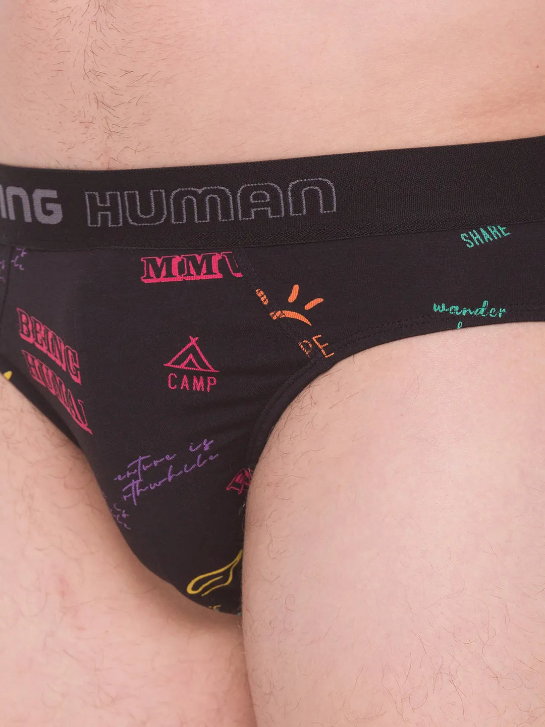 White Regular Fit Cotton Men's Brief by Being Human Clothing