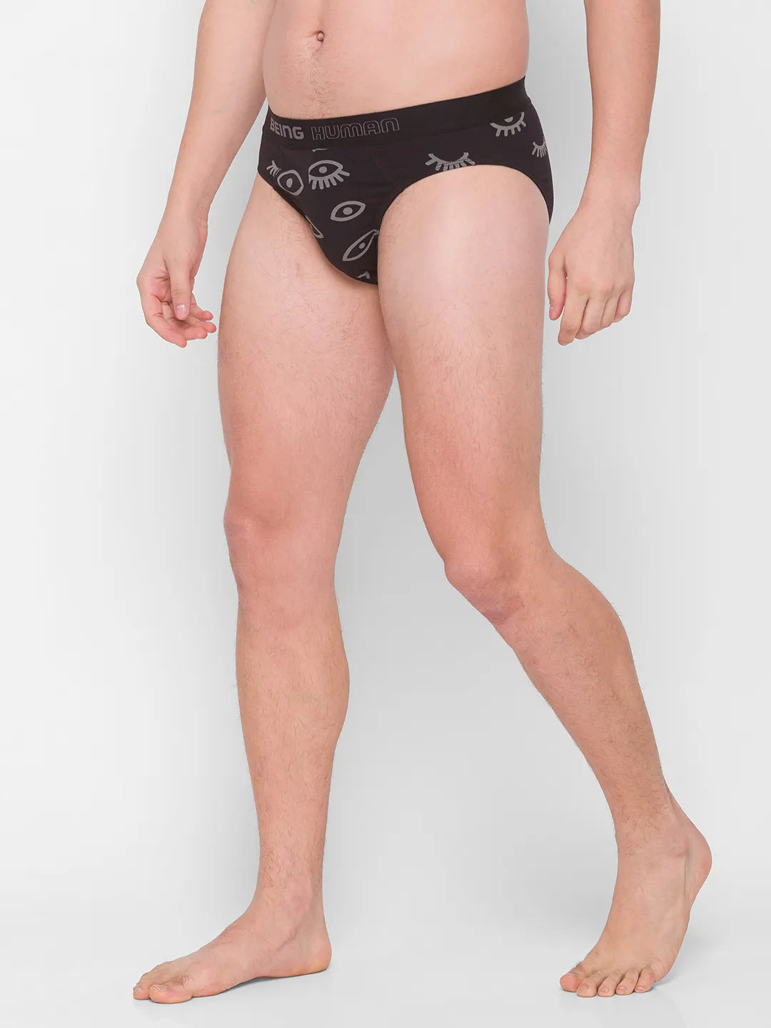 Being Human Clothing Men Regular Fit Brief-White/Black