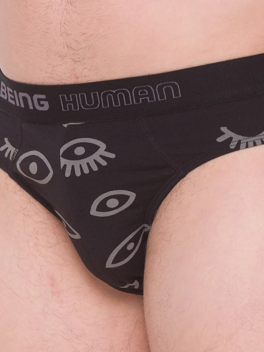 Being Human Clothing Men Regular Fit Brief-White/Black