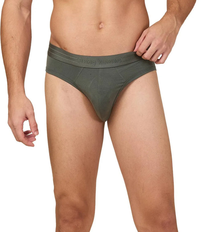 Olive Men's Brief by Being Human Clothing