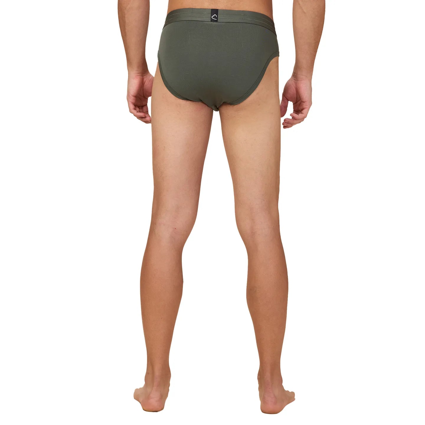Being Human Clothing Mens- Mid Rise Brief Underwear Olive