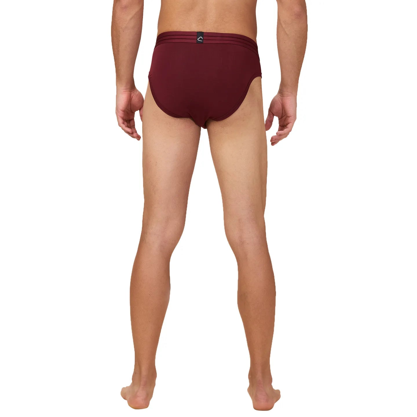 Being Human Clothing Mens- Mid Rise Brief Underwear Wine