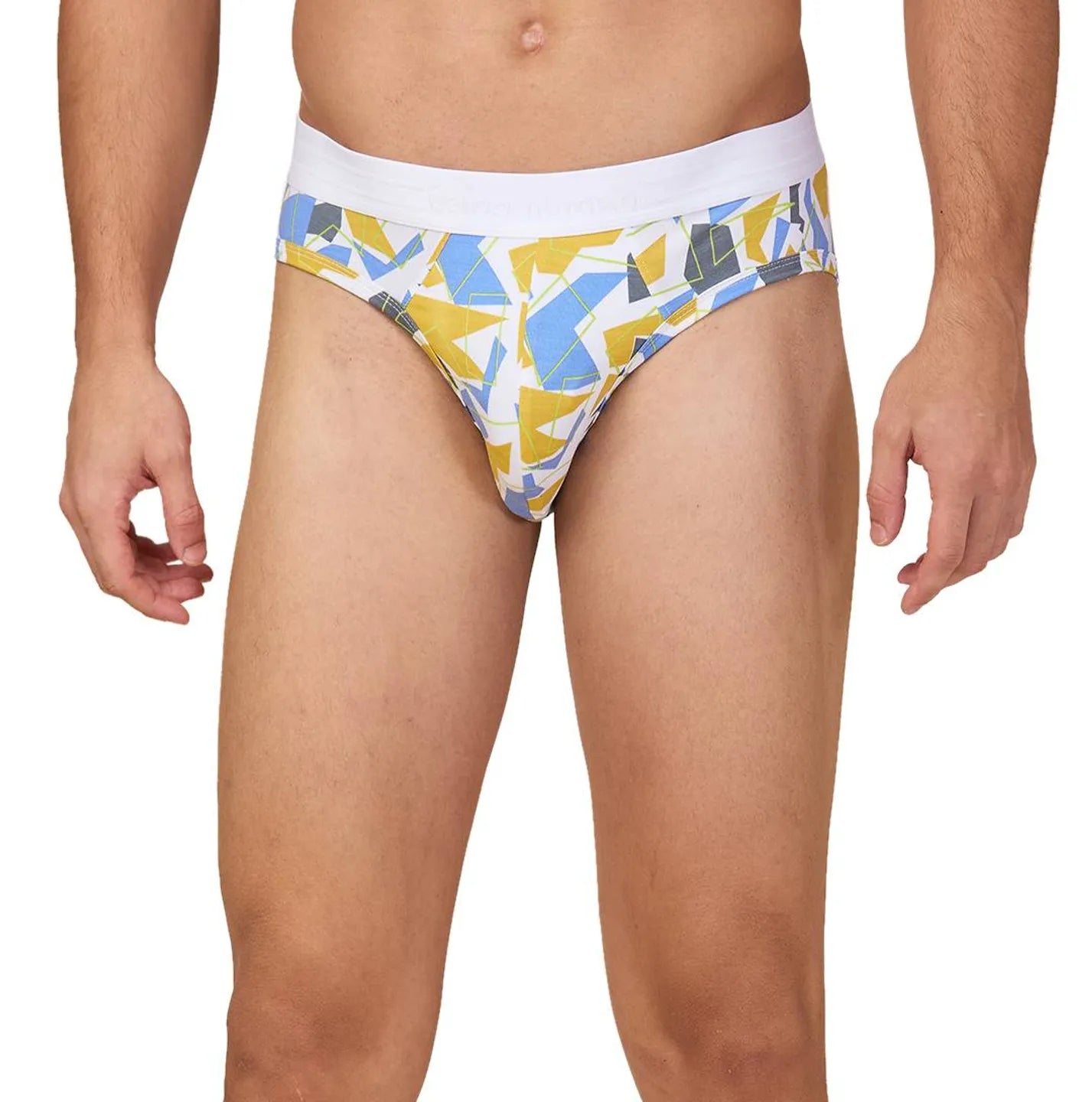 Being Human Clothing Mens- Mid Rise Brief Underwear White Prt