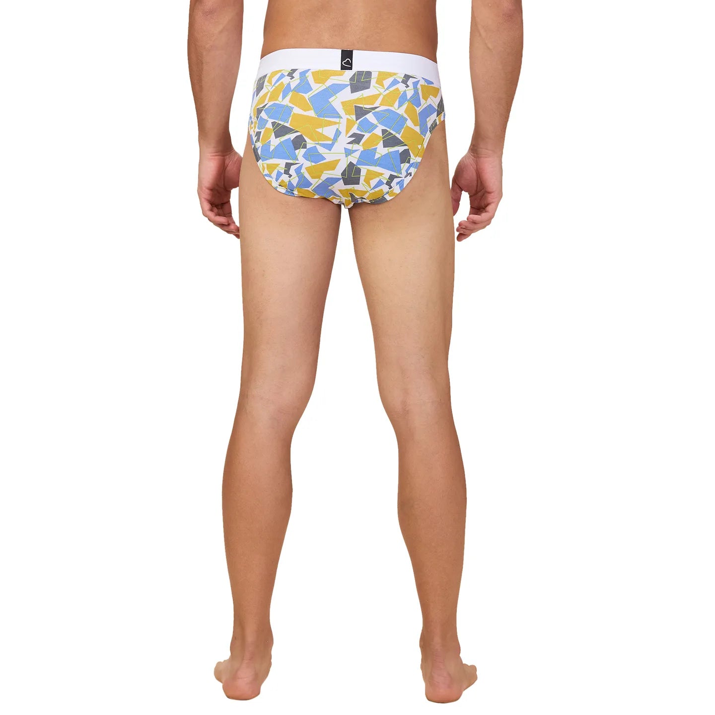 Being Human Clothing Mens- Mid Rise Brief Underwear White Prt