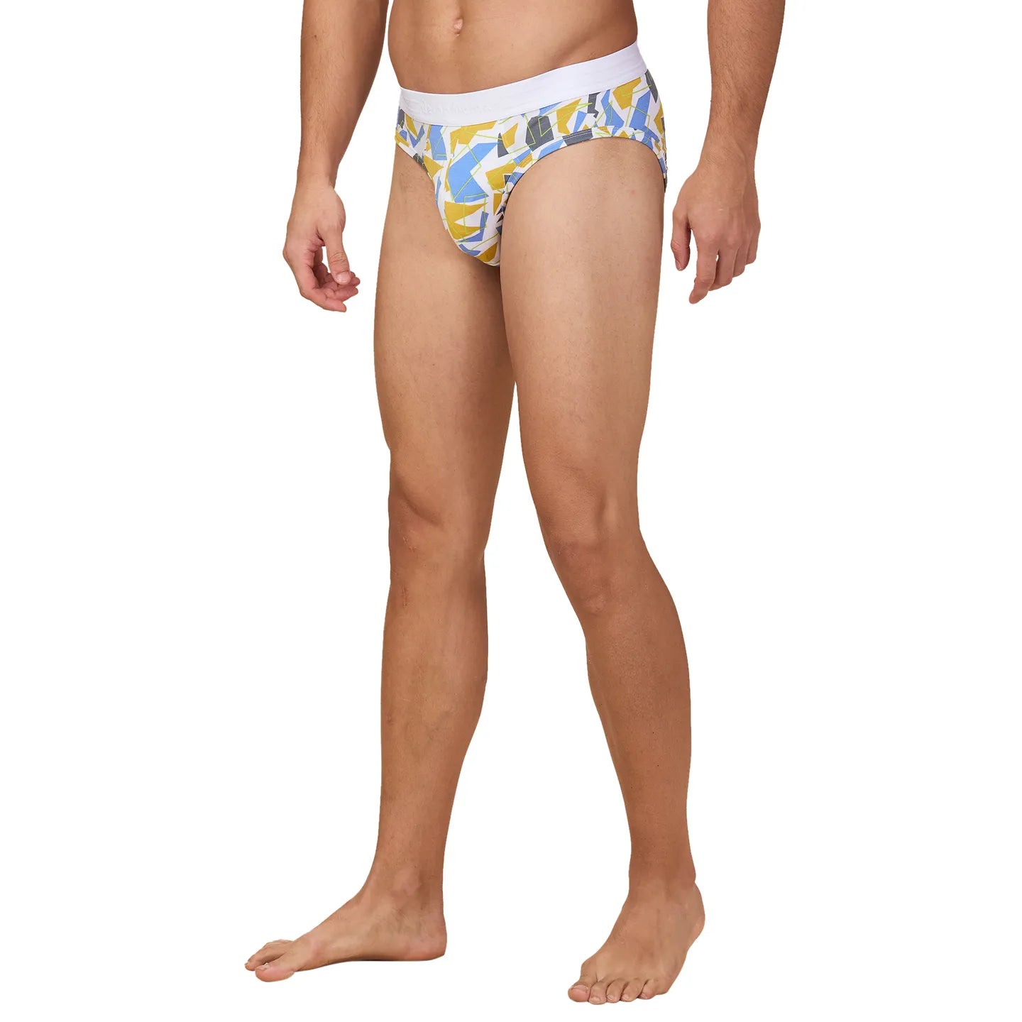 Being Human Clothing Mens- Mid Rise Brief Underwear White Prt