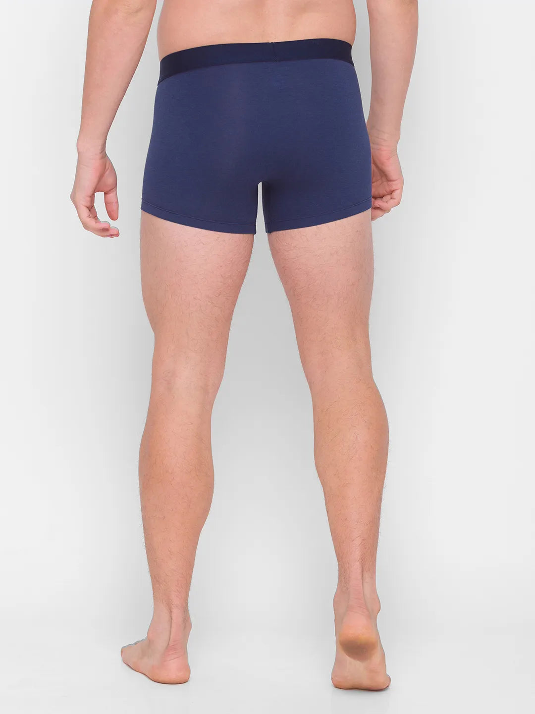 White Regular Fit Cotton Trunk by Being Human Clothing