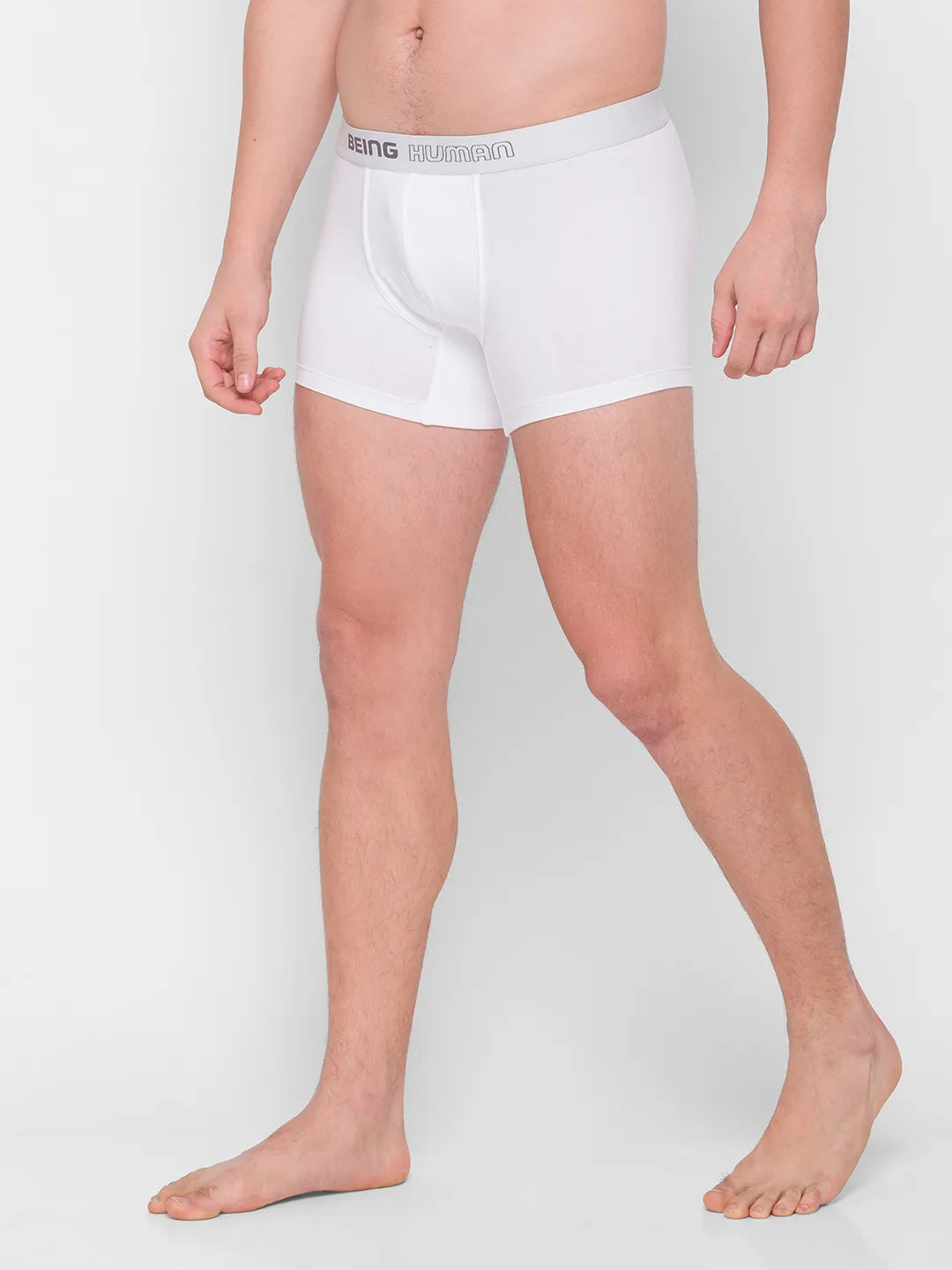 Being Human Clothing Men Regular Fit Trunk-White/Black