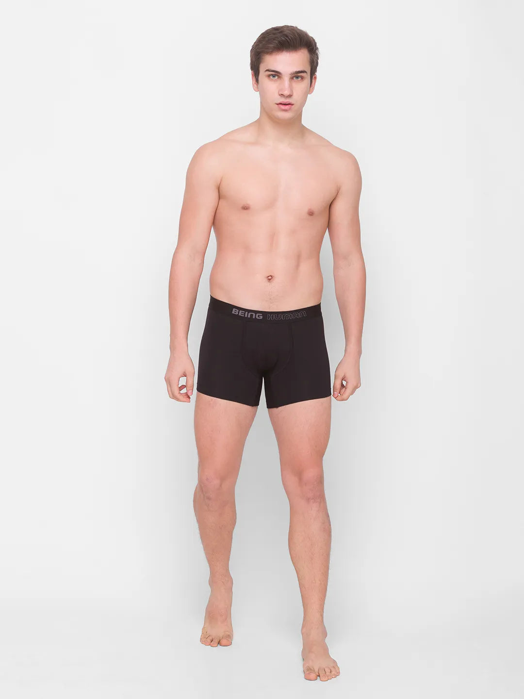 Being Human Clothing Men Regular Fit Trunk-White/Black